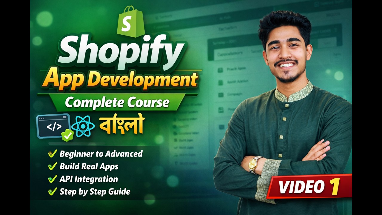Introduction to Shopify App Development course by DevSifat